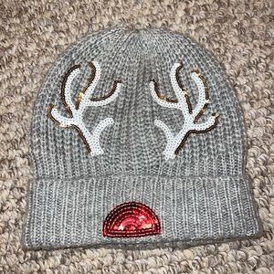 American Eagle Reindeer Beanie
